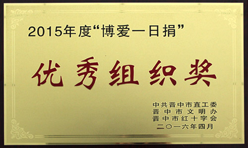 2015年度优秀组织奖 2015年度优秀组织奖